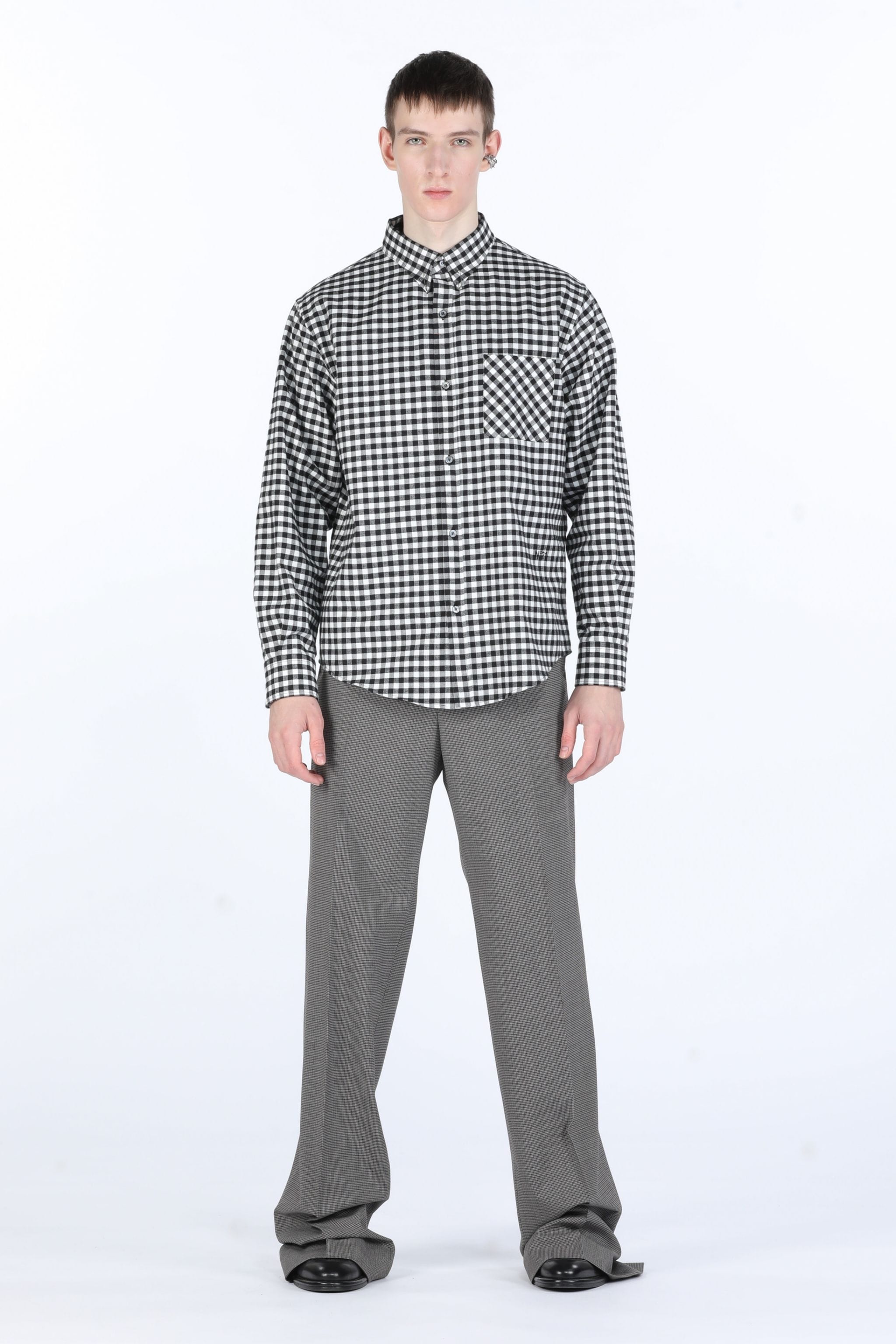 EMBELLISHED CHECKED SHIRT - 4