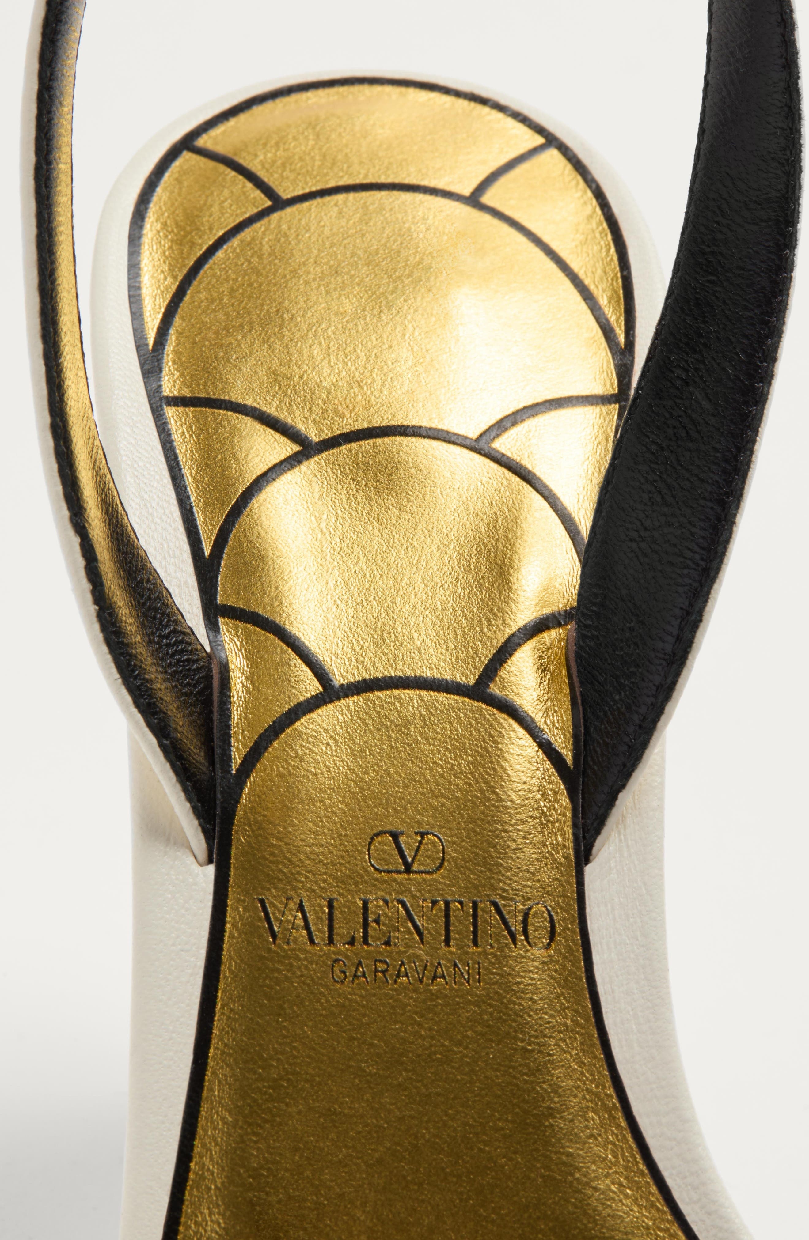 Valentino Garavani Ladycrush Ankle Strap Sandal in Ivory at Nordstrom - 8