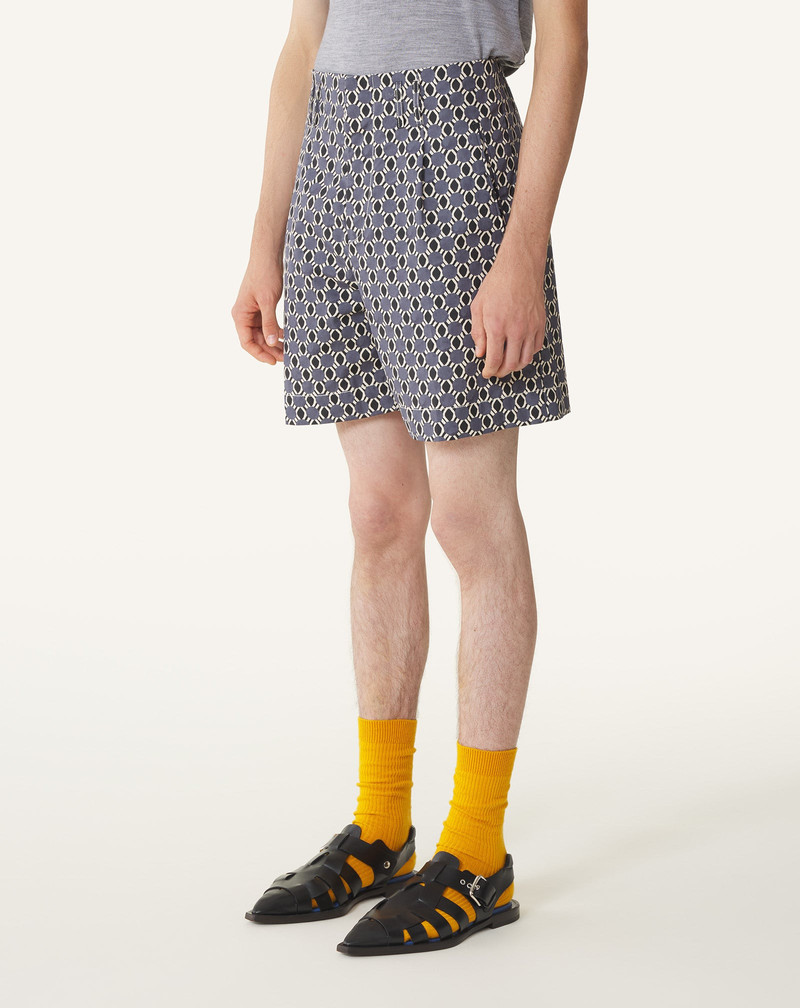 PRINTED COTTON SHORTS 3