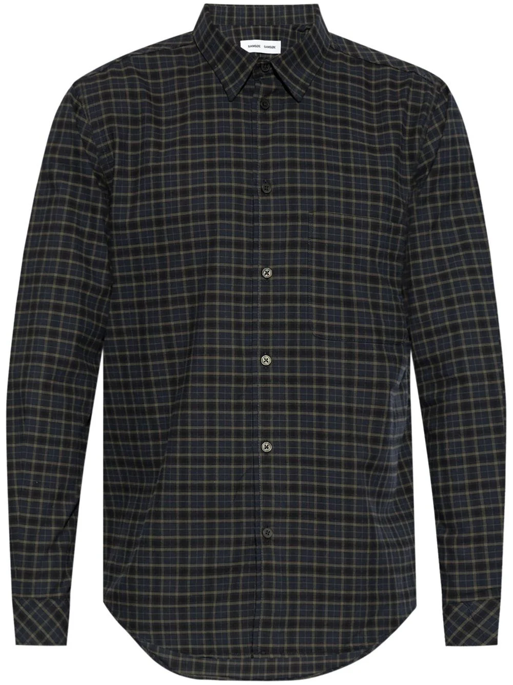 check-print shirt - 1