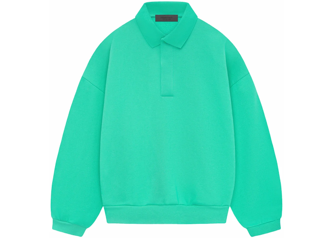Fear of God Essentials Longsleeve Polo Mint Leaf - 1