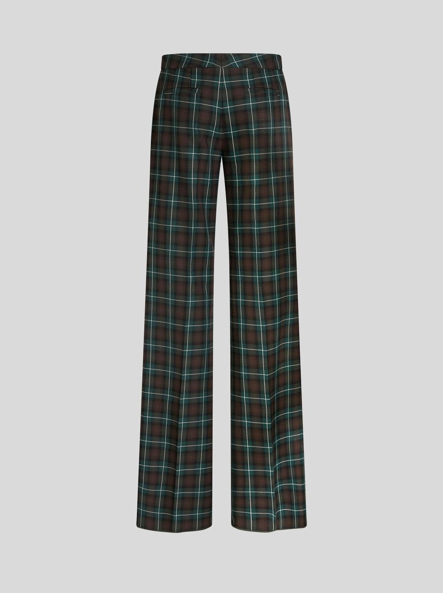 CHECK PATTERN TROUSERS - 6