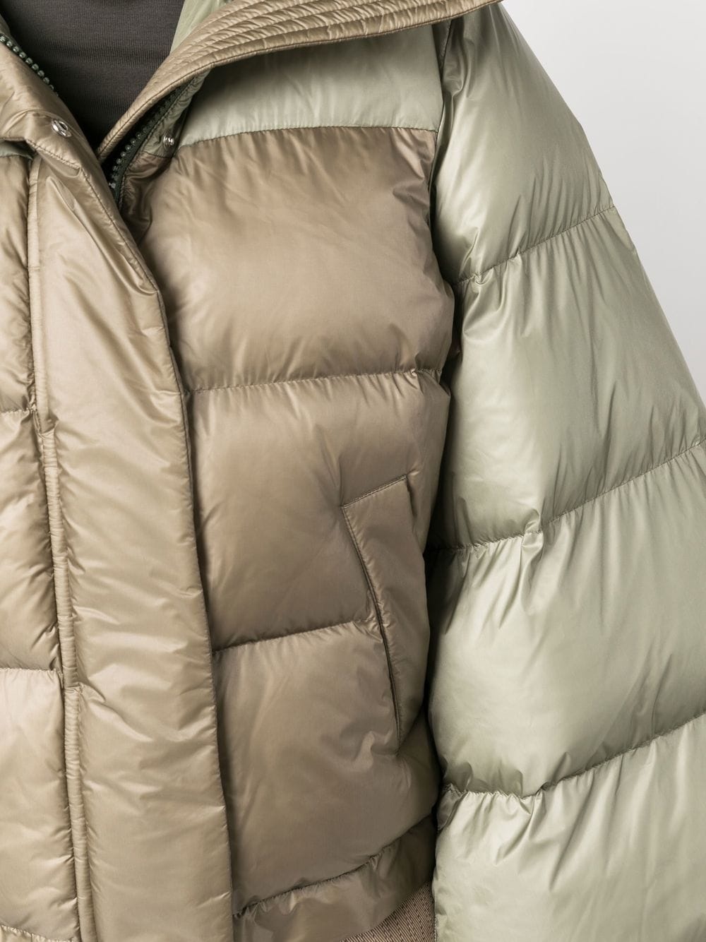 bell sleeves puffer jacket - 9