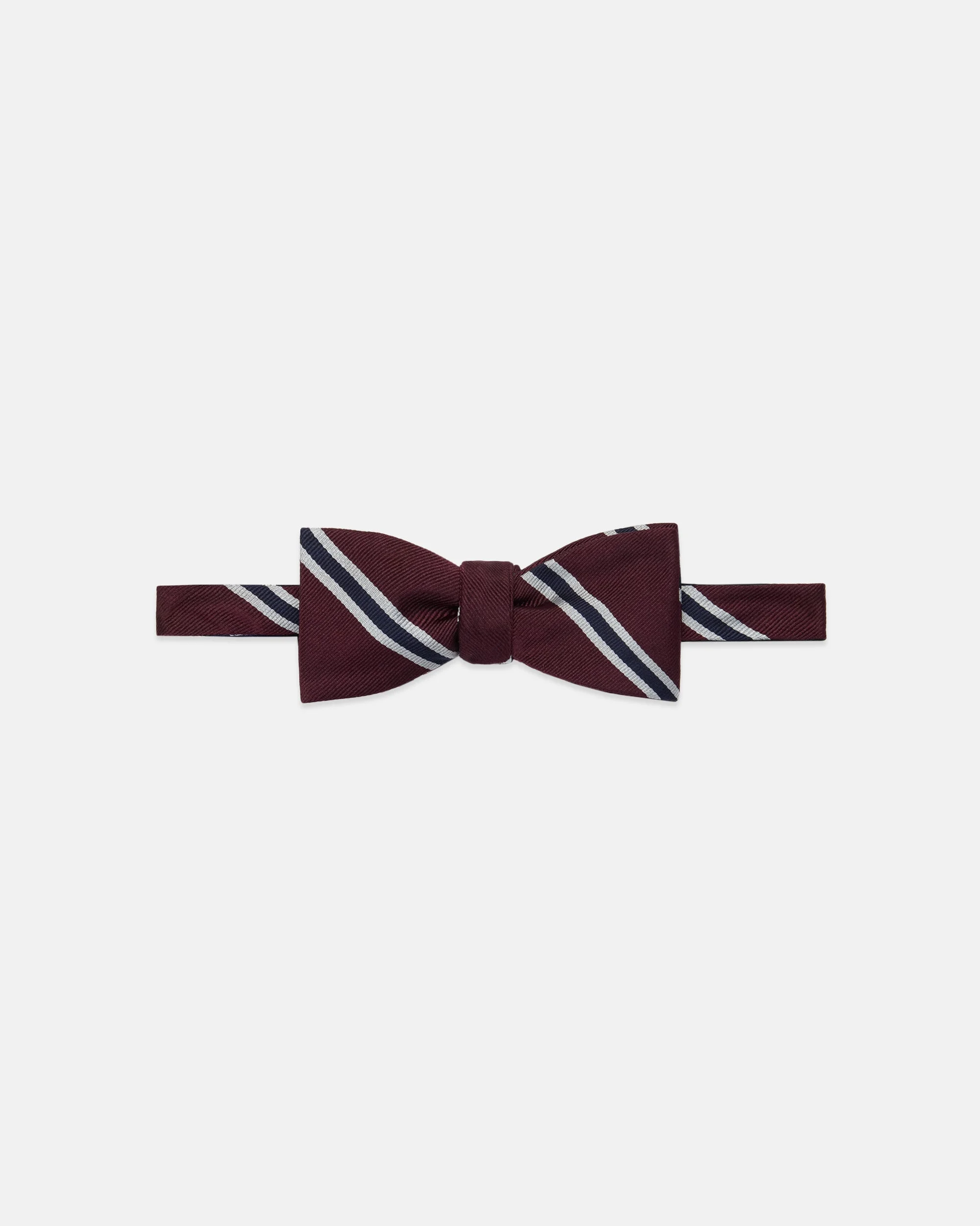 MADE-IN-ENGLAND OLD CHOLMELEIANS REGIMENTAL BOW TIE - 1