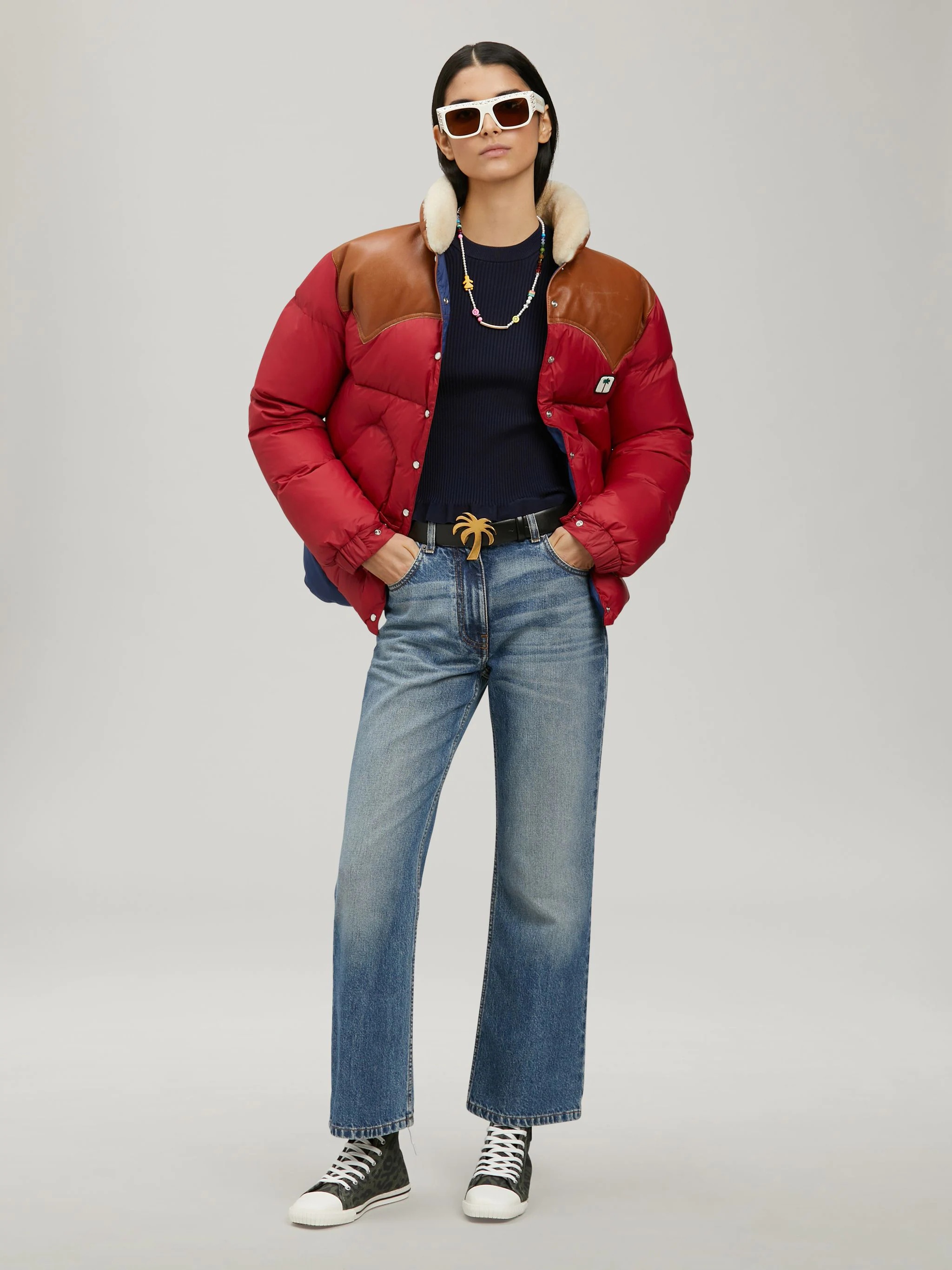 STAR FLARE DENIM PANTS - 2