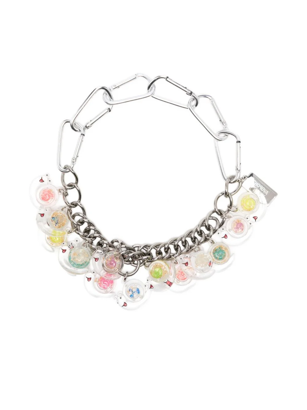snail-charm curb-chain necklace - 1