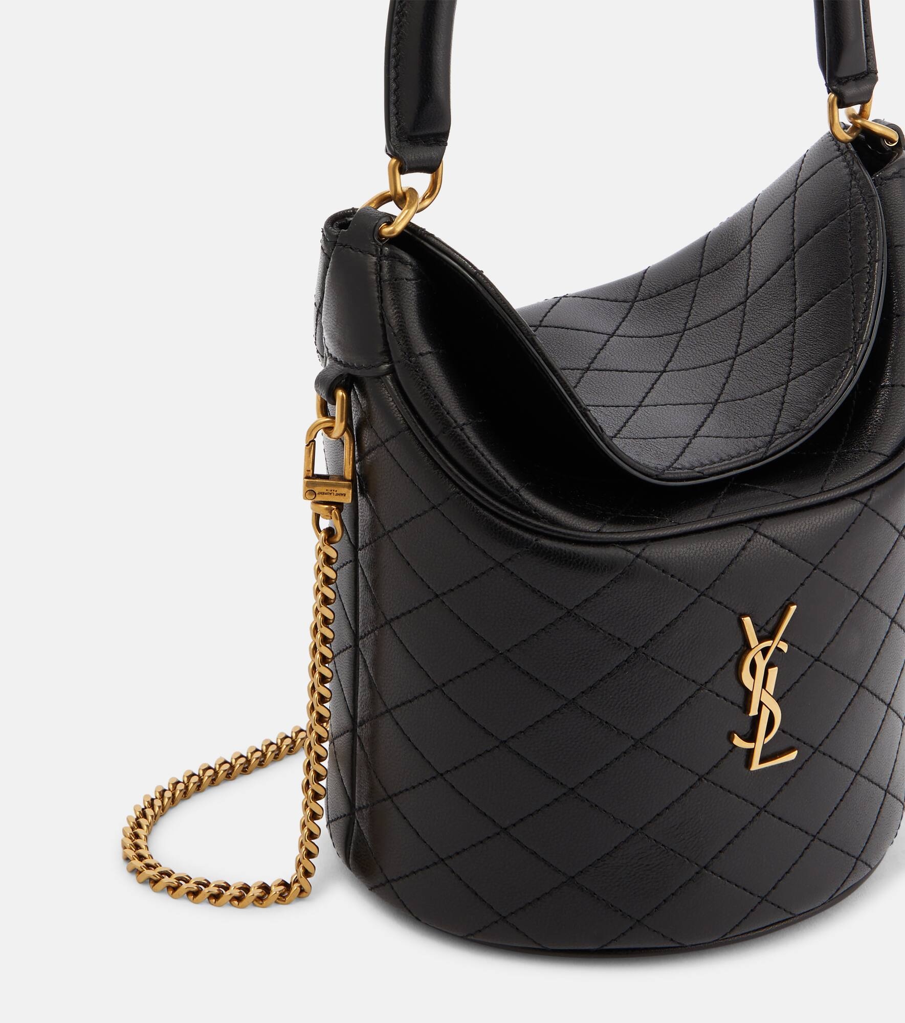 Gaby Mini leather bucket bag - 6