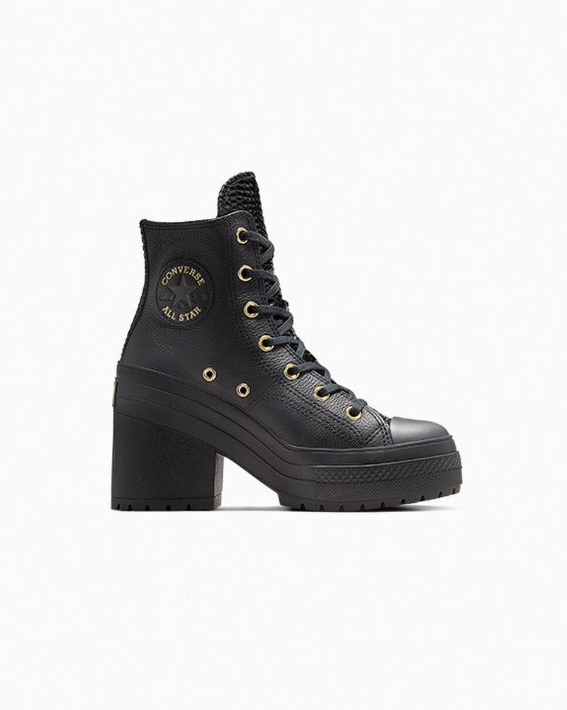 Chuck 70 De Luxe Heel Platform Leather 1