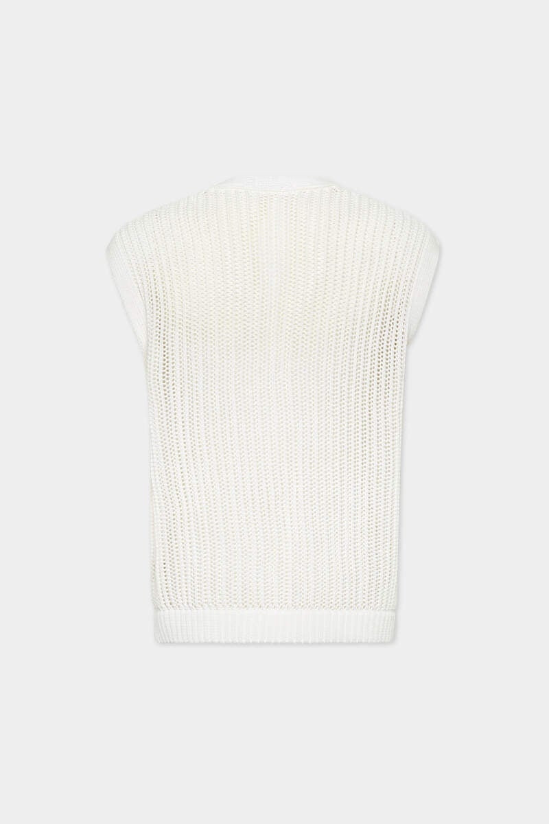 DSQUARED2 OPEN-KNIT V NECK VEST outlook