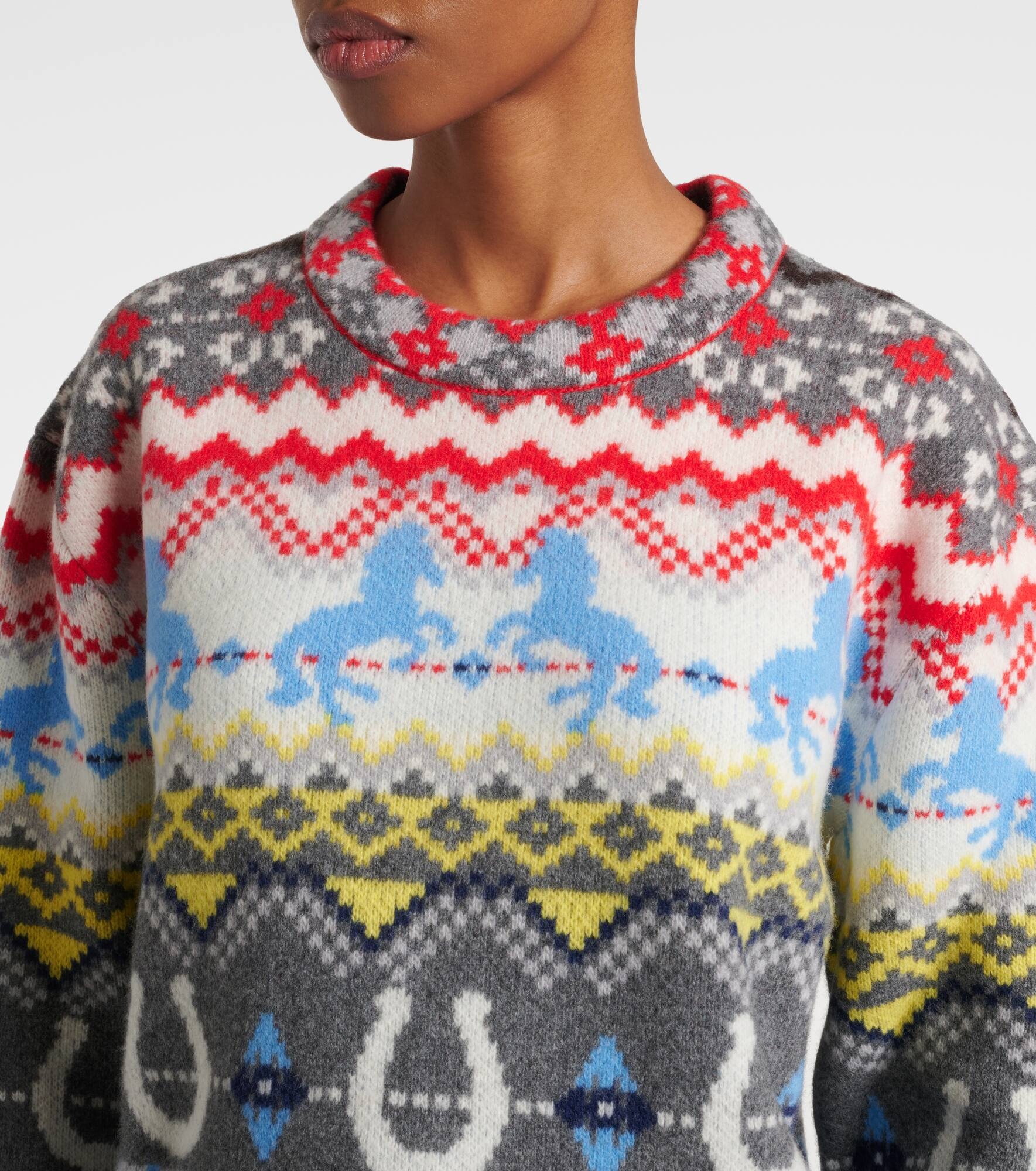 Fair Isle intarsia wool sweater - 5