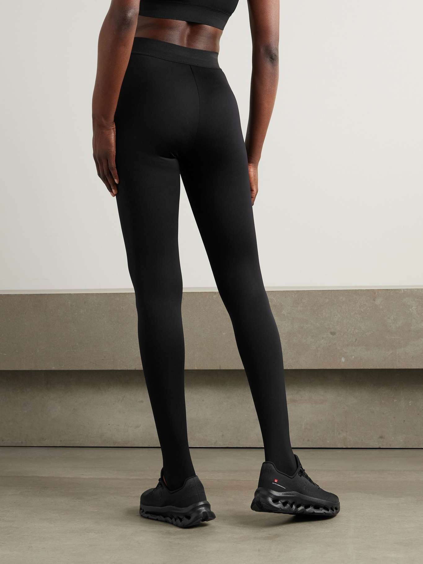+ RHW stretch-jersey stirrup leggings Black - 3