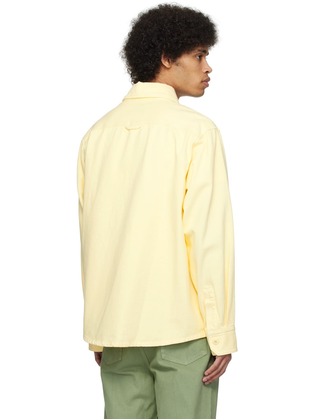 Yellow Basile Brodée Poitrine Denim Shirt - 3