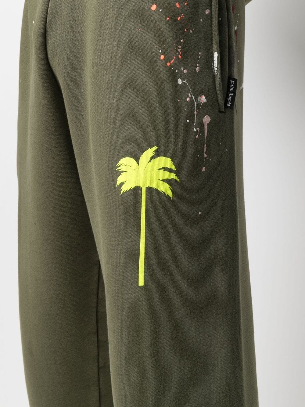 paint-splatter track pants - 5