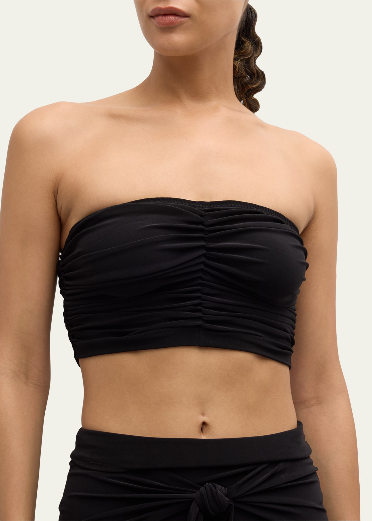 Cropped Slinky Bra Bikini Top - 4