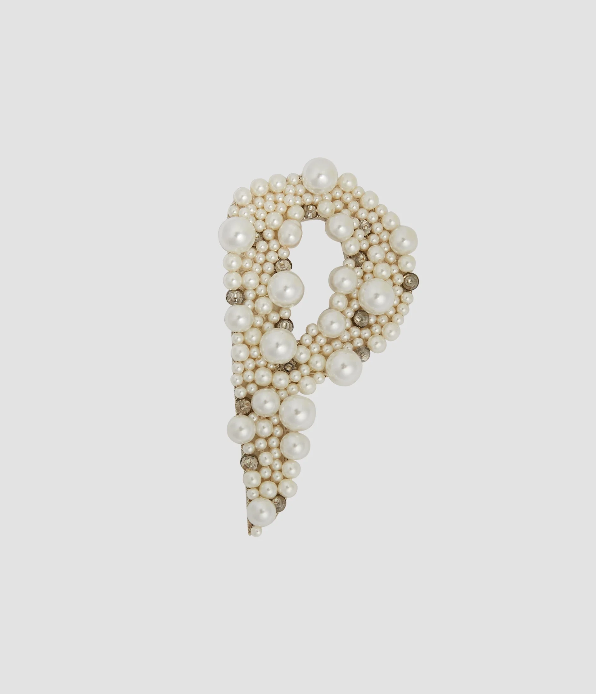 PEARL ALPHABET BROOCH P - 1