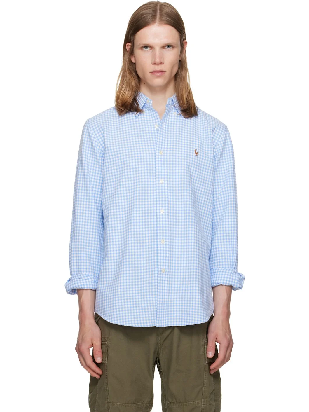 Blue Oxford Sport Shirt - 1
