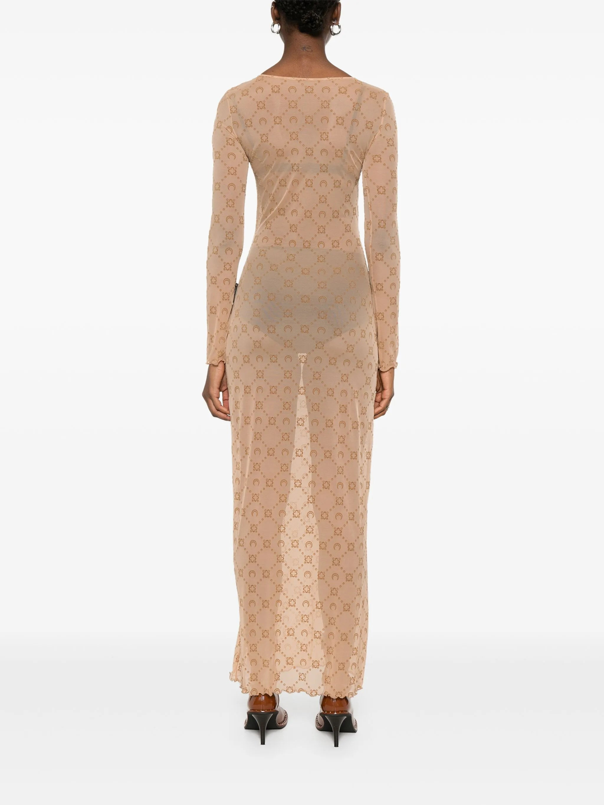 Marine Serre Moonogram Mesh Dress - 5