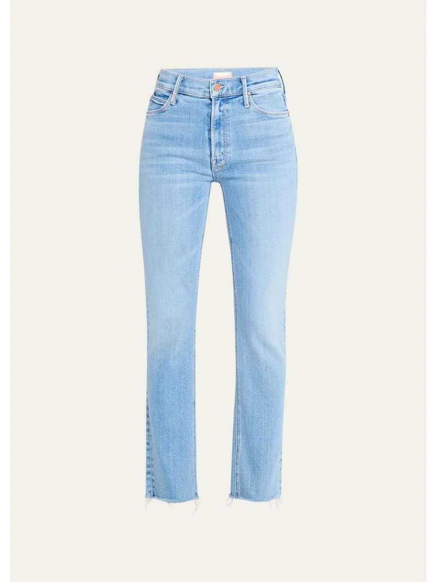 The Mid-Rise Dazzler Ankle Fray Jeans - 1