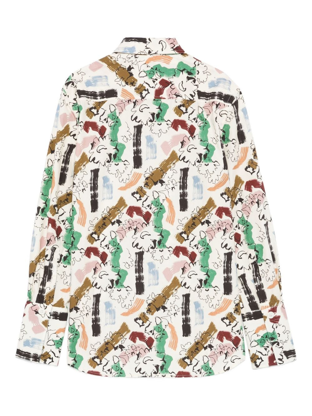abstract-print cotton shirt - 2