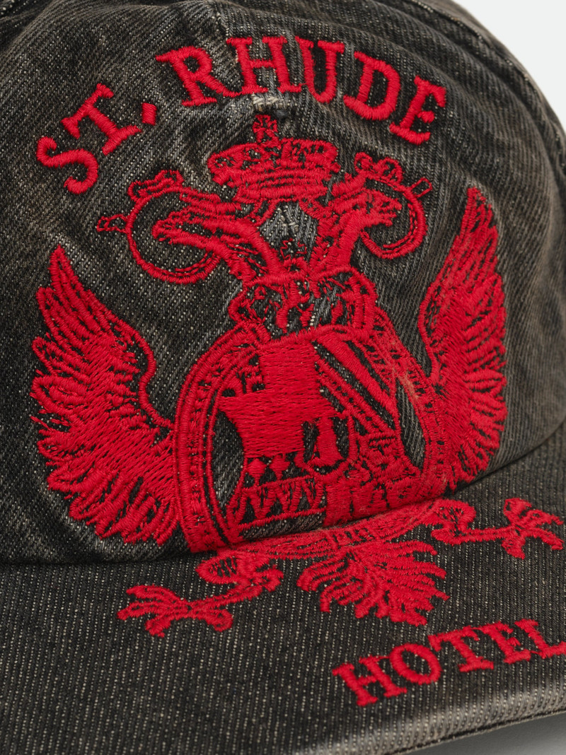 ST. RHUDE SEAL DENIM CURVED BRIM HAT 3