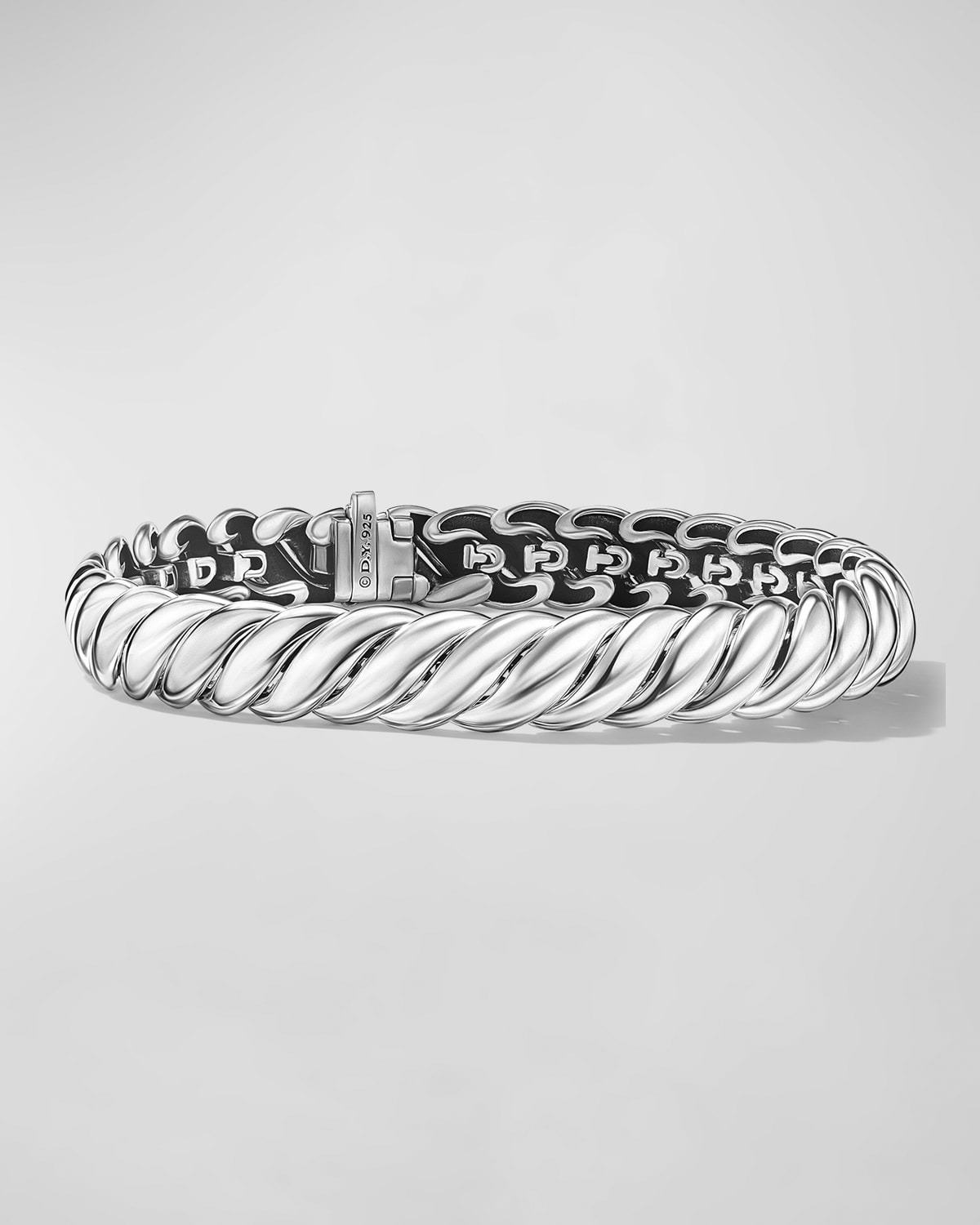 Sculpted Cable Bracelet in Silver, 8.5mm - 1