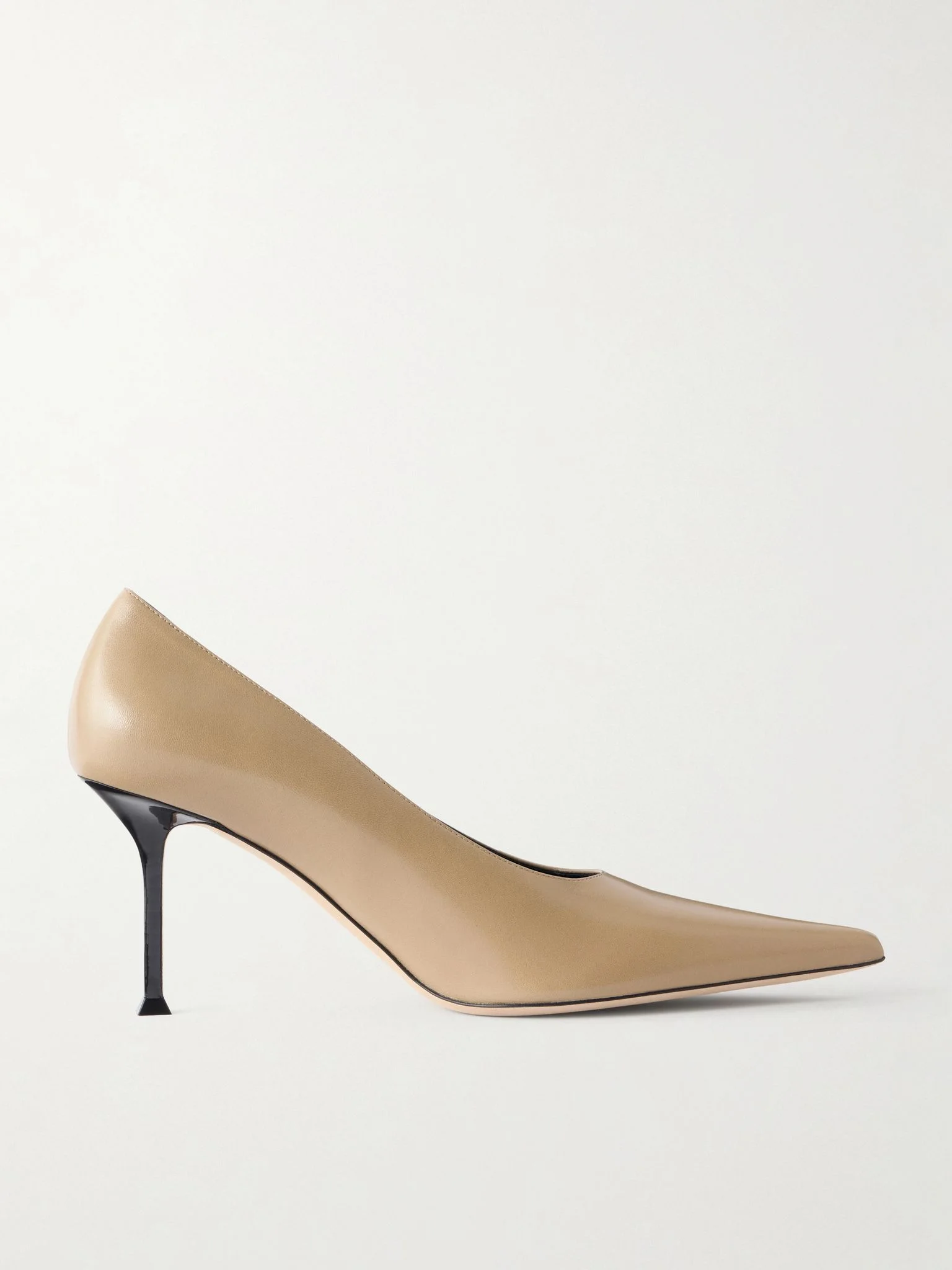 Helix 75 leather pumps Taupe - 1