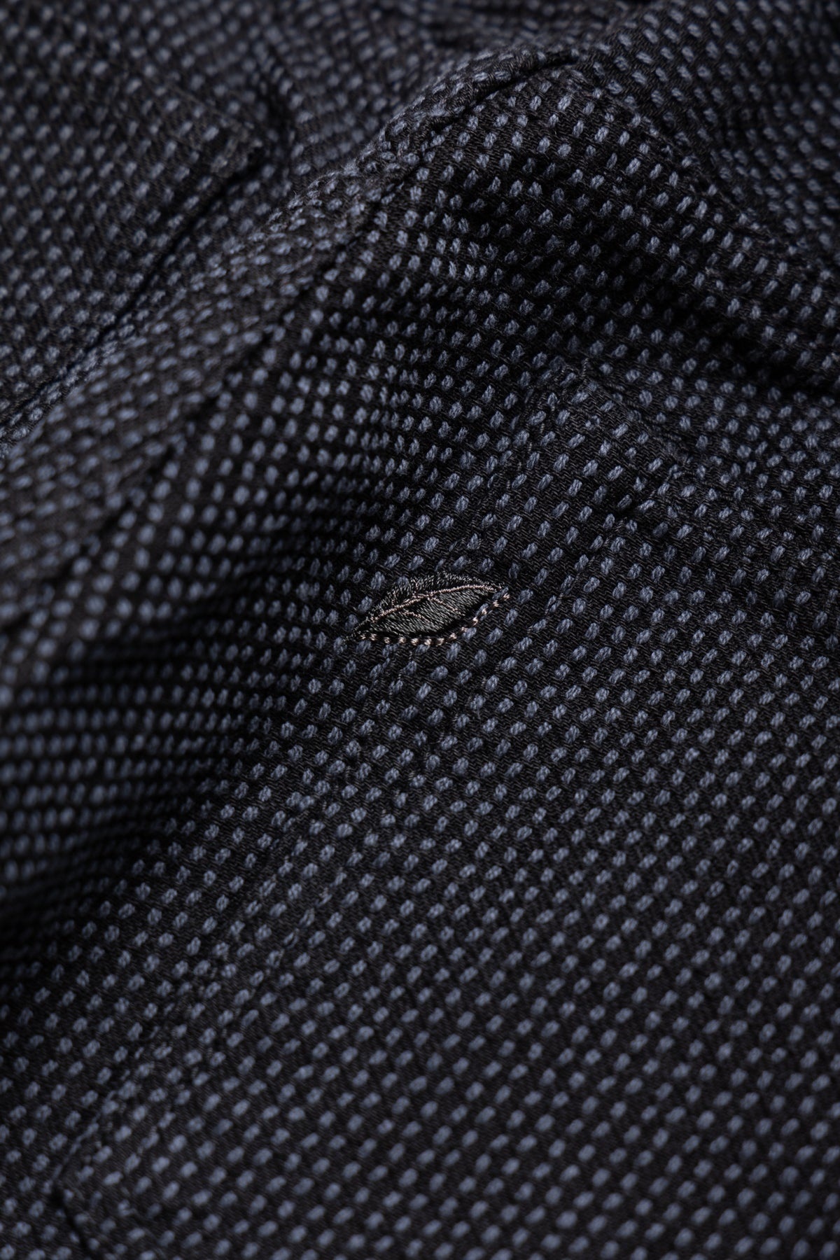 1170-1-BK Sashiko 5P Pants Loose Fit - Grey x Black - 8