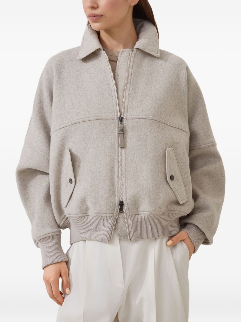 zip-front bomber jacket - 3