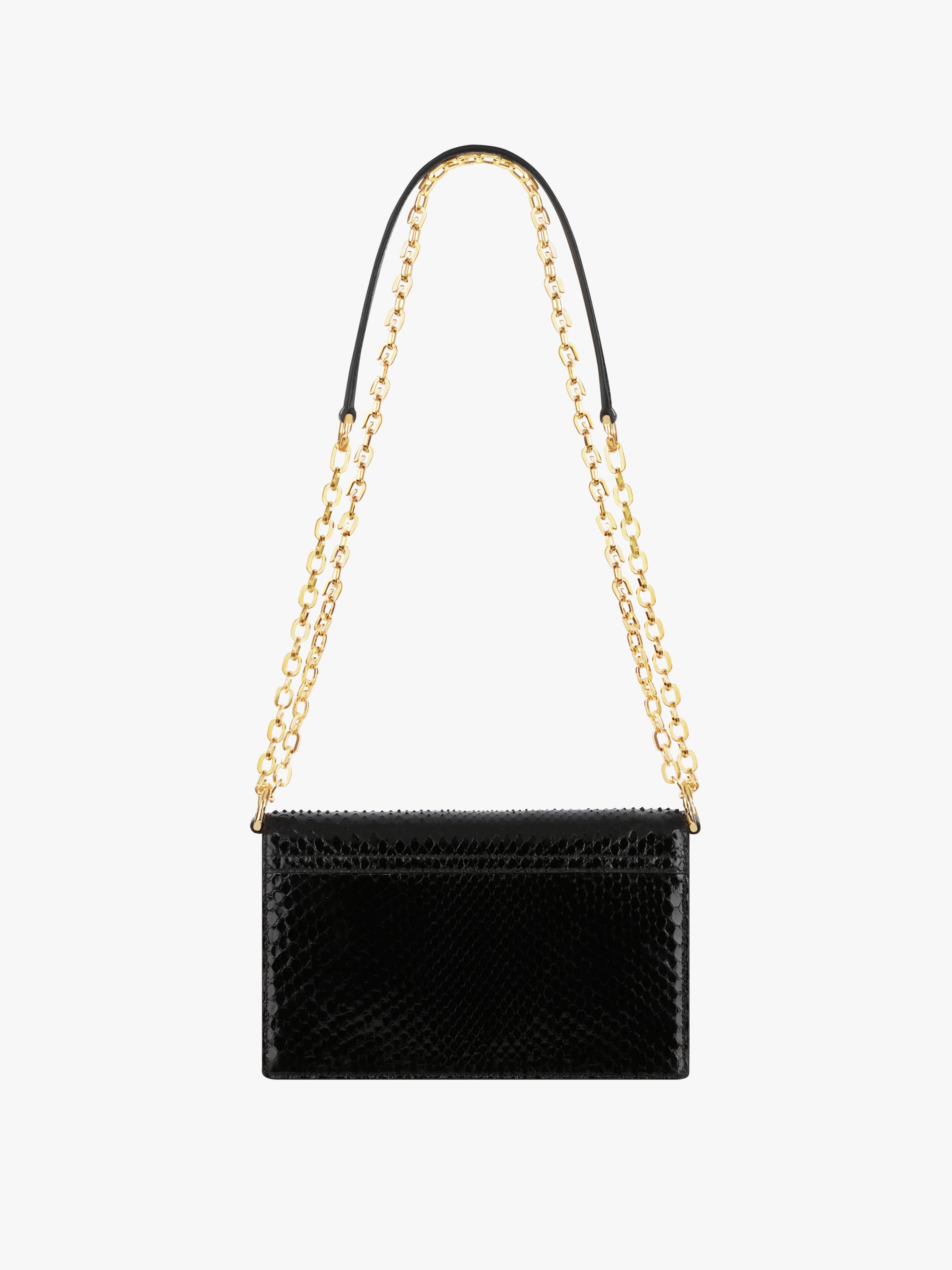 SMALL 4G BAG IN PYTHON WITH CHAIN - 5