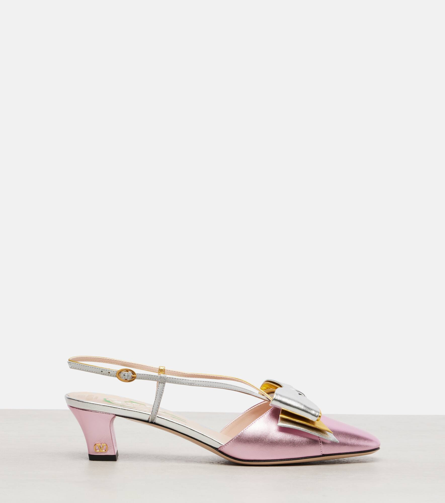 Bowow 45 metallic leather pumps - 4