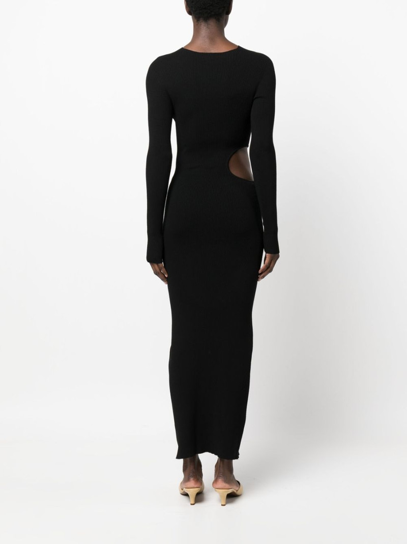 cut-out rib-knit maxi dress 4