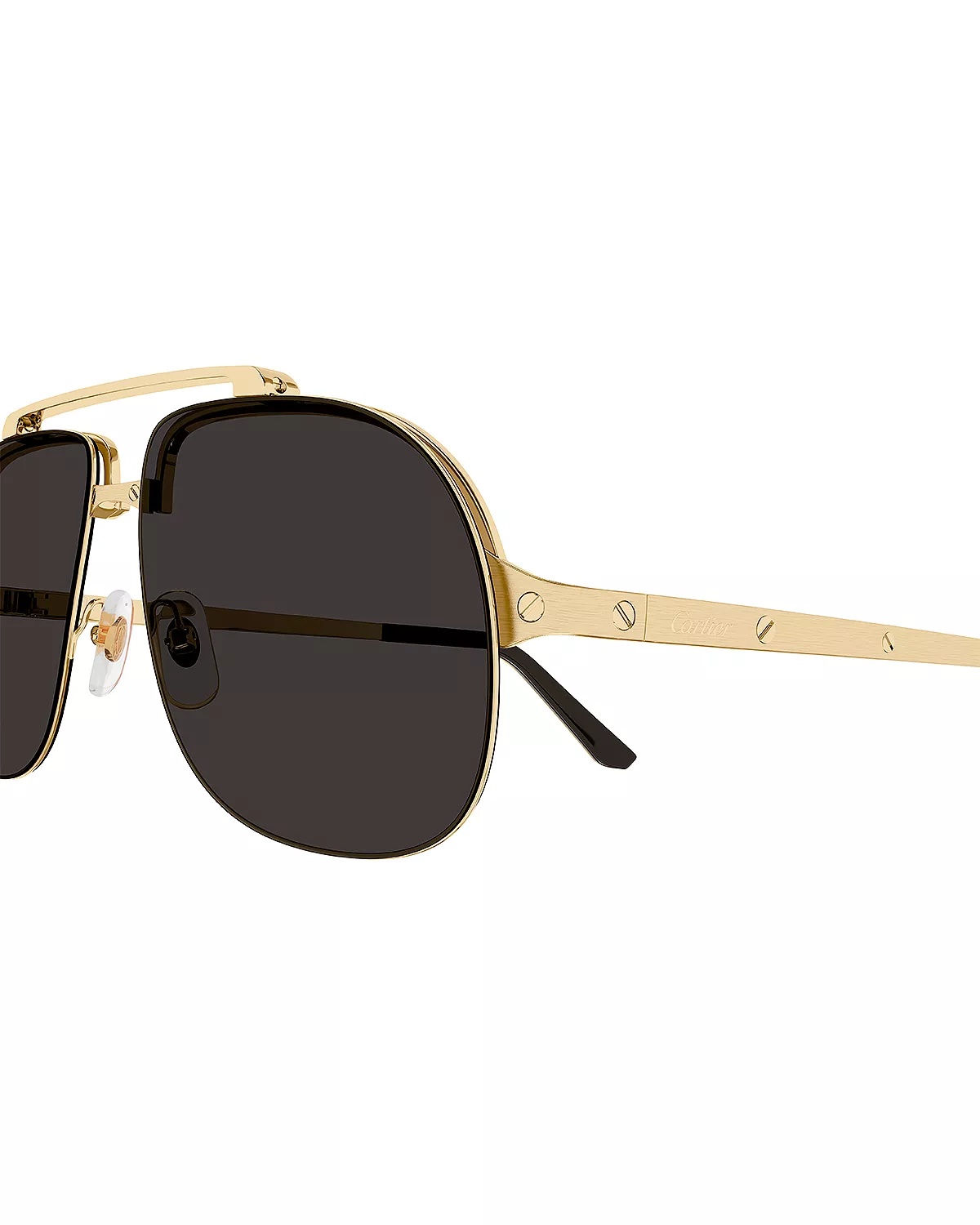 Santos Evolution 24K Gold Plated Navigator Sunglasses, 62mm - 4