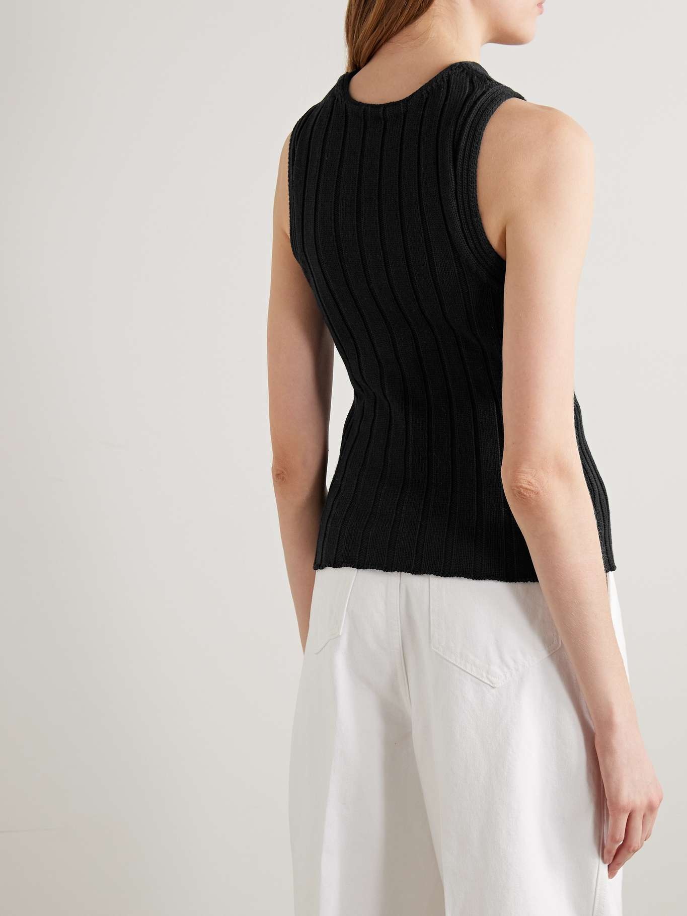 Manu ribbed cotton-blend tank - 4
