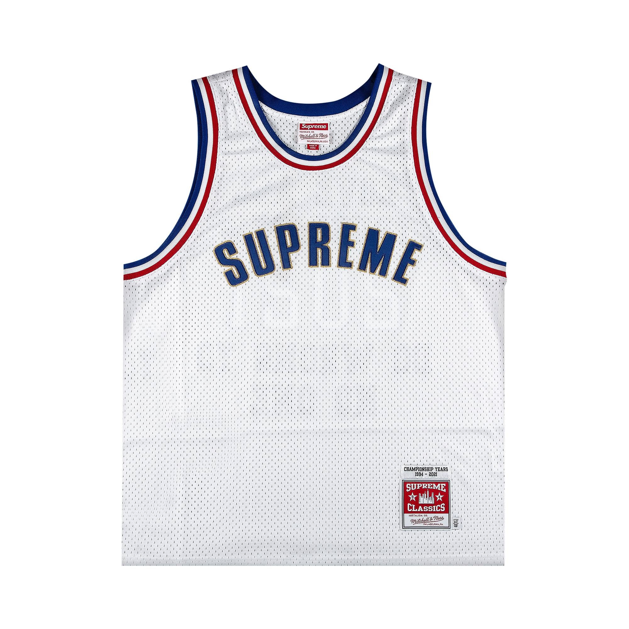 トップス supreme Mitchell&Ness basketball Jersey Supreme Supreme x Mitchell And Ness Basketball Jersey 'White