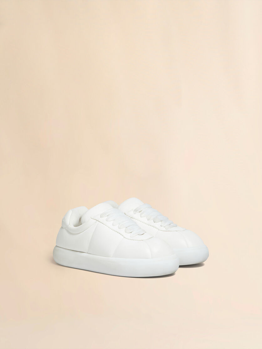 WHITE LEATHER BIGFOOT 2.0 SNEAKER - 2