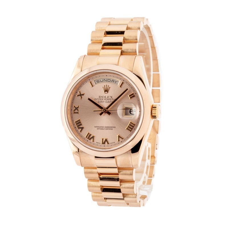 Rolex Day-Date 118205 18k Rose Gold - 2