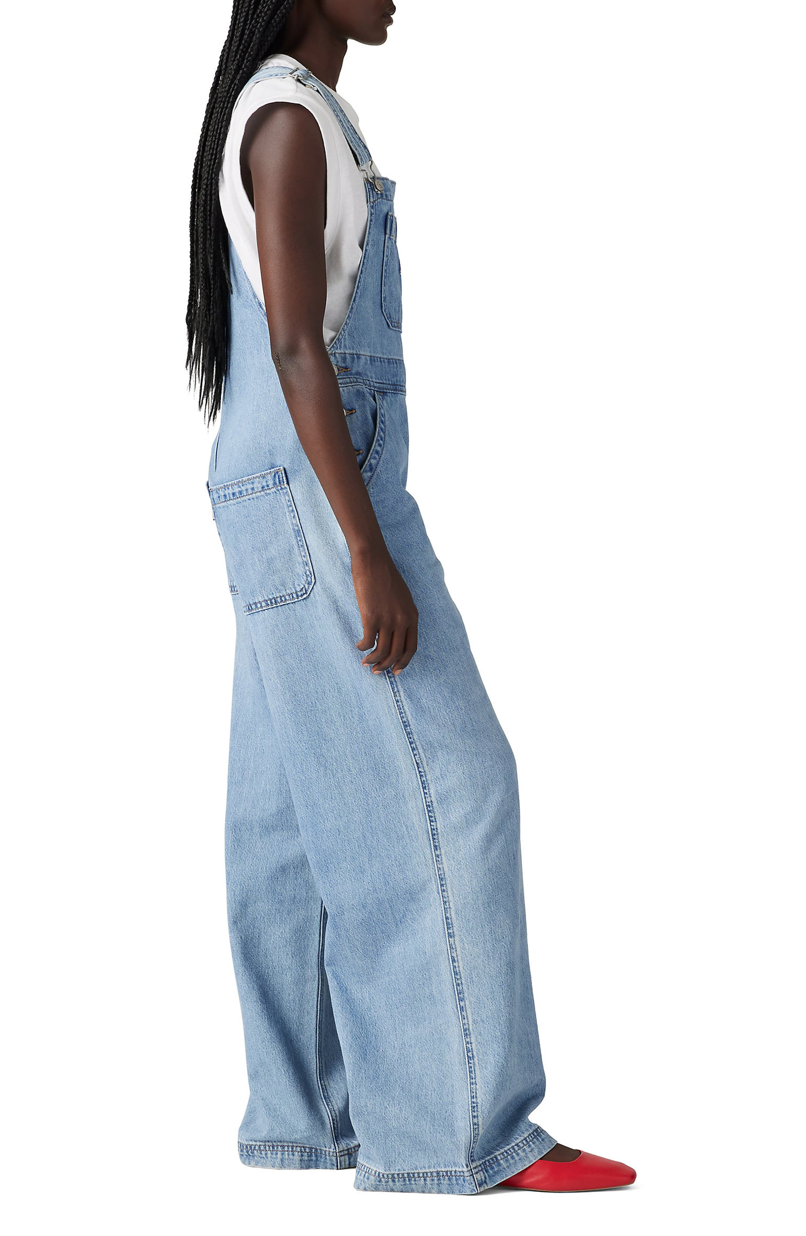levi's Baggy Denim Overalls in Invested Indigo Overall at Nordstrom - 3