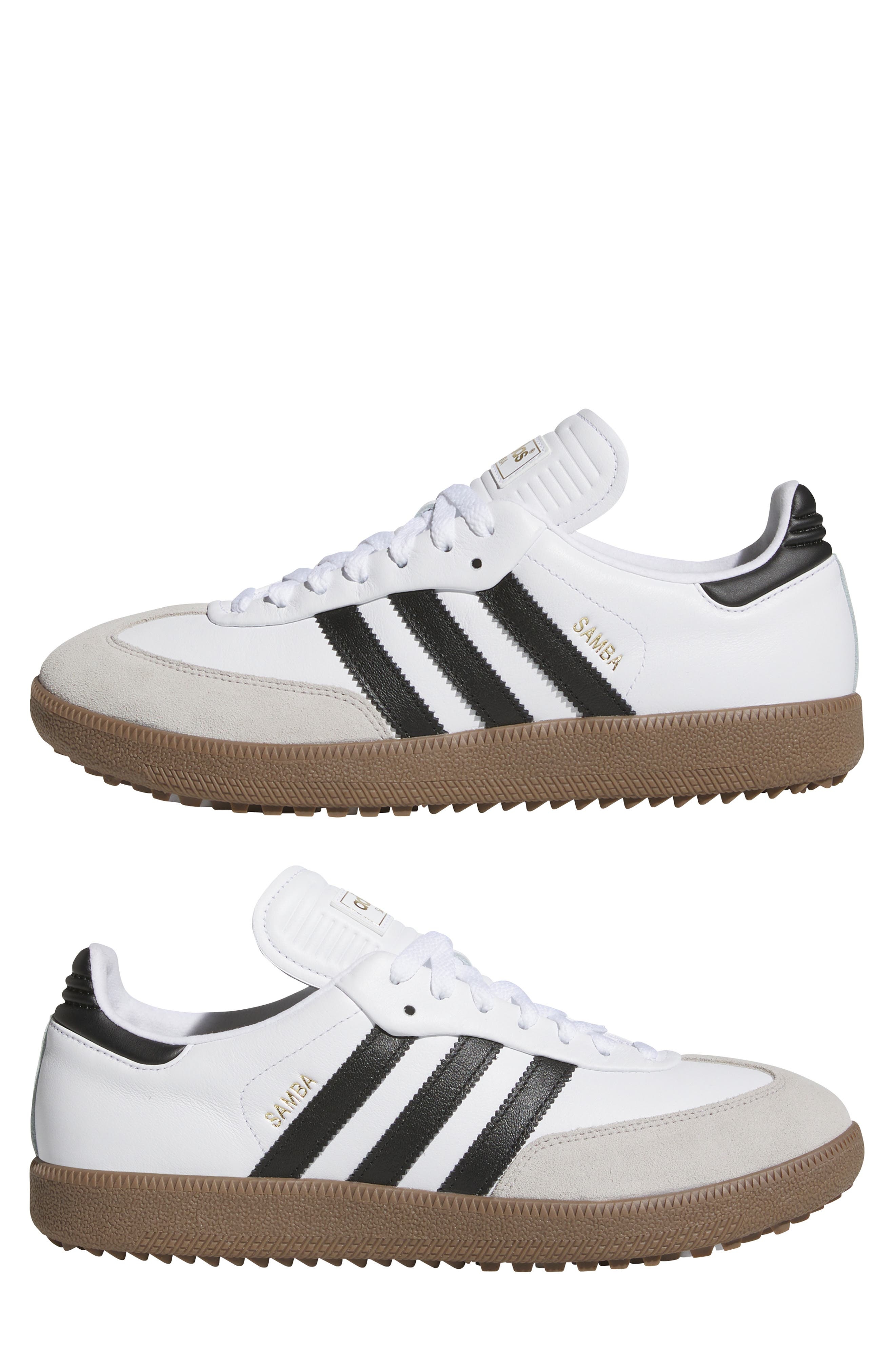 adidas Samba Lux Spikeless Golf Shoe in Ftwwht/cbl at Nordstrom - 7