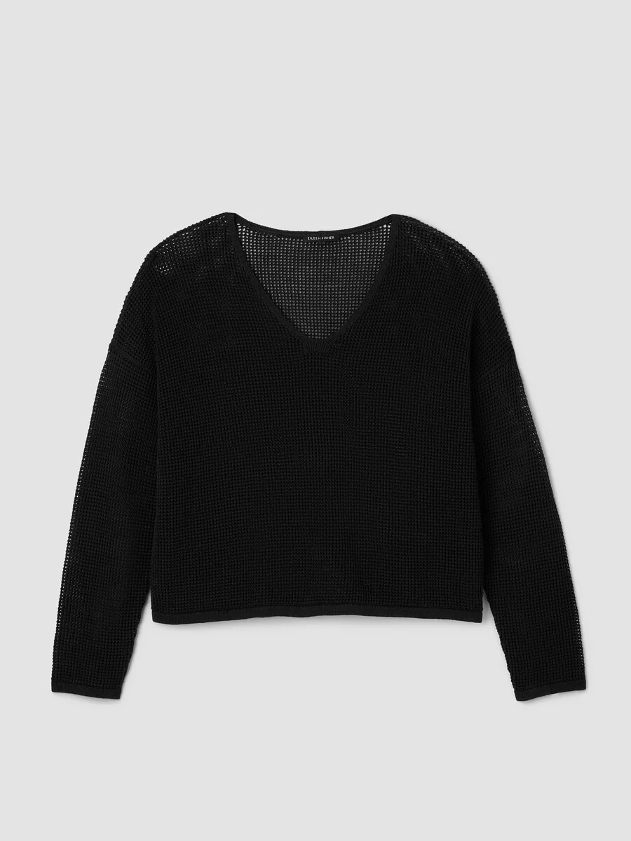 Organic Linen Cotton V-Neck Box-Top - 1