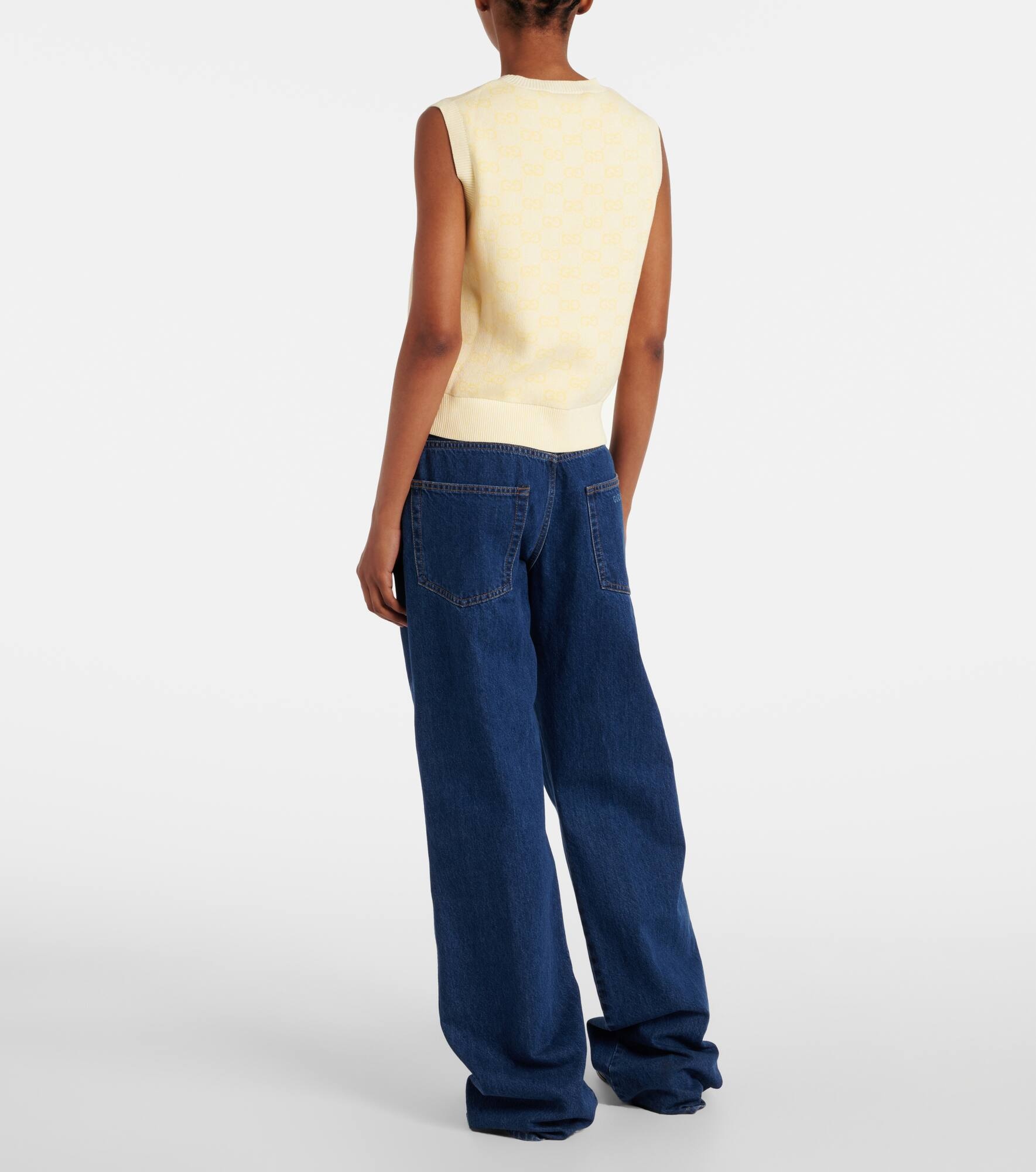 GG cotton-blend sweater - 3