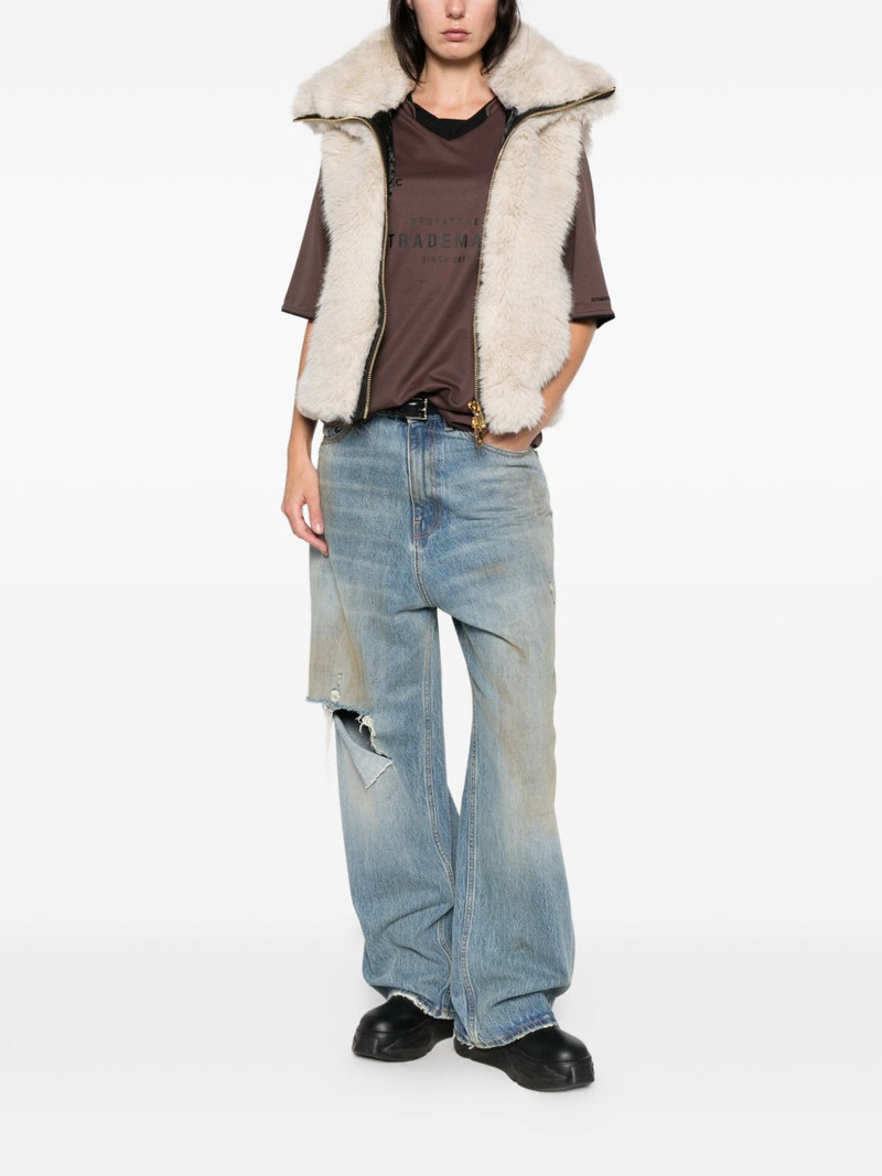 MOOSE KNUCKLES zip faux-fur jacket outlook