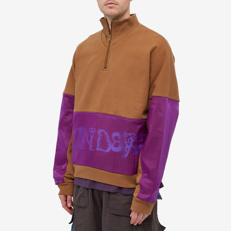 Brain Dead Sinister Screw Half Zip Crew 4