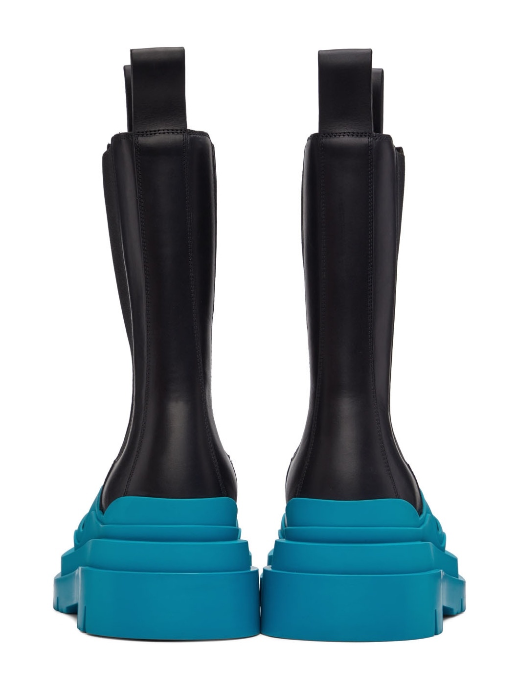 Black & Blue Tire Chelsea Boots - 2