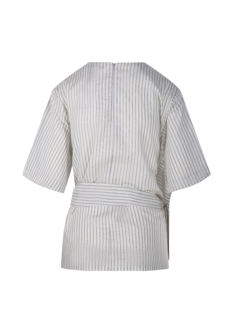 RÓHE striped tie blouse outlook