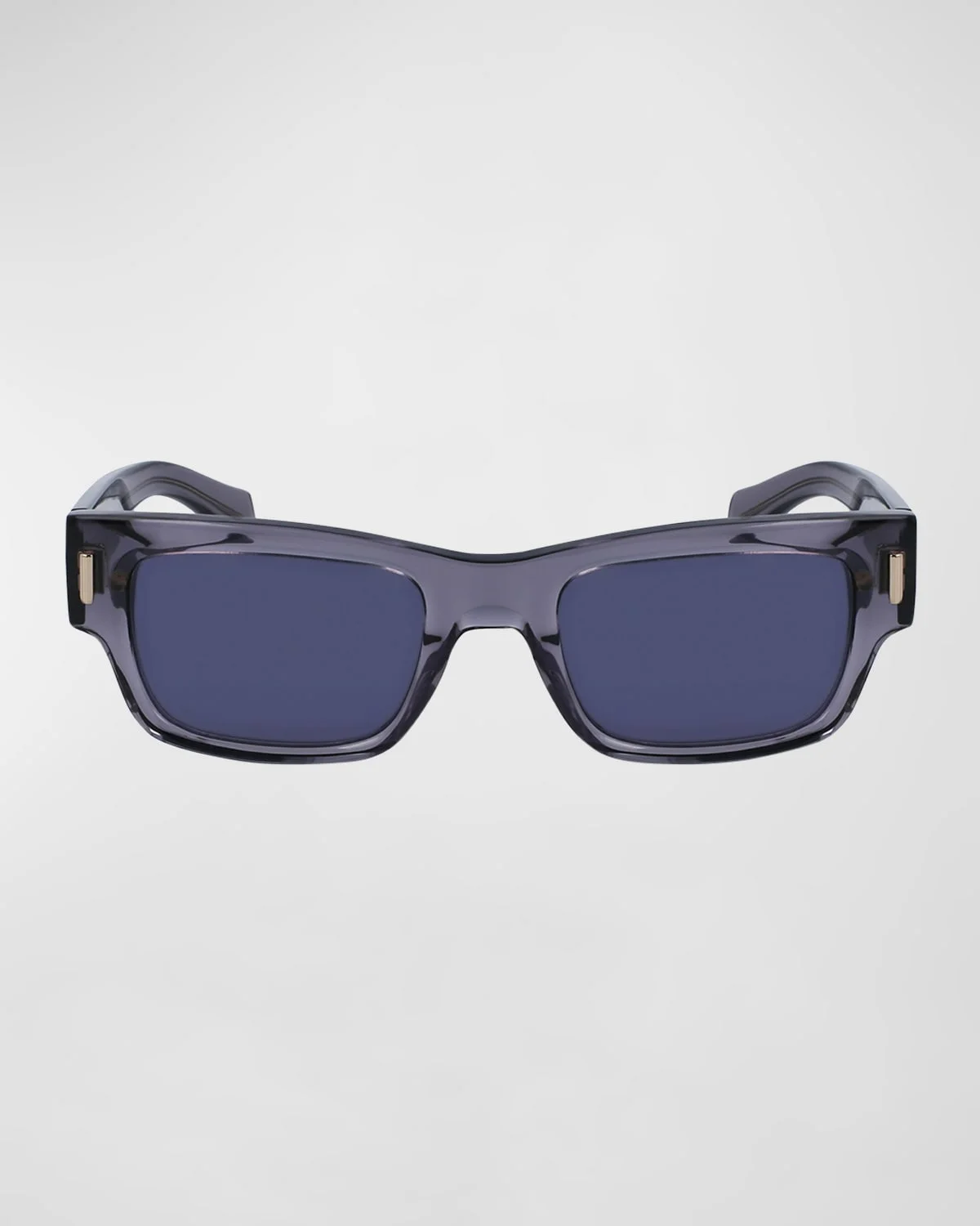 Men's Rivets Acetate Rectangle Sunglasses, 53mm - 1