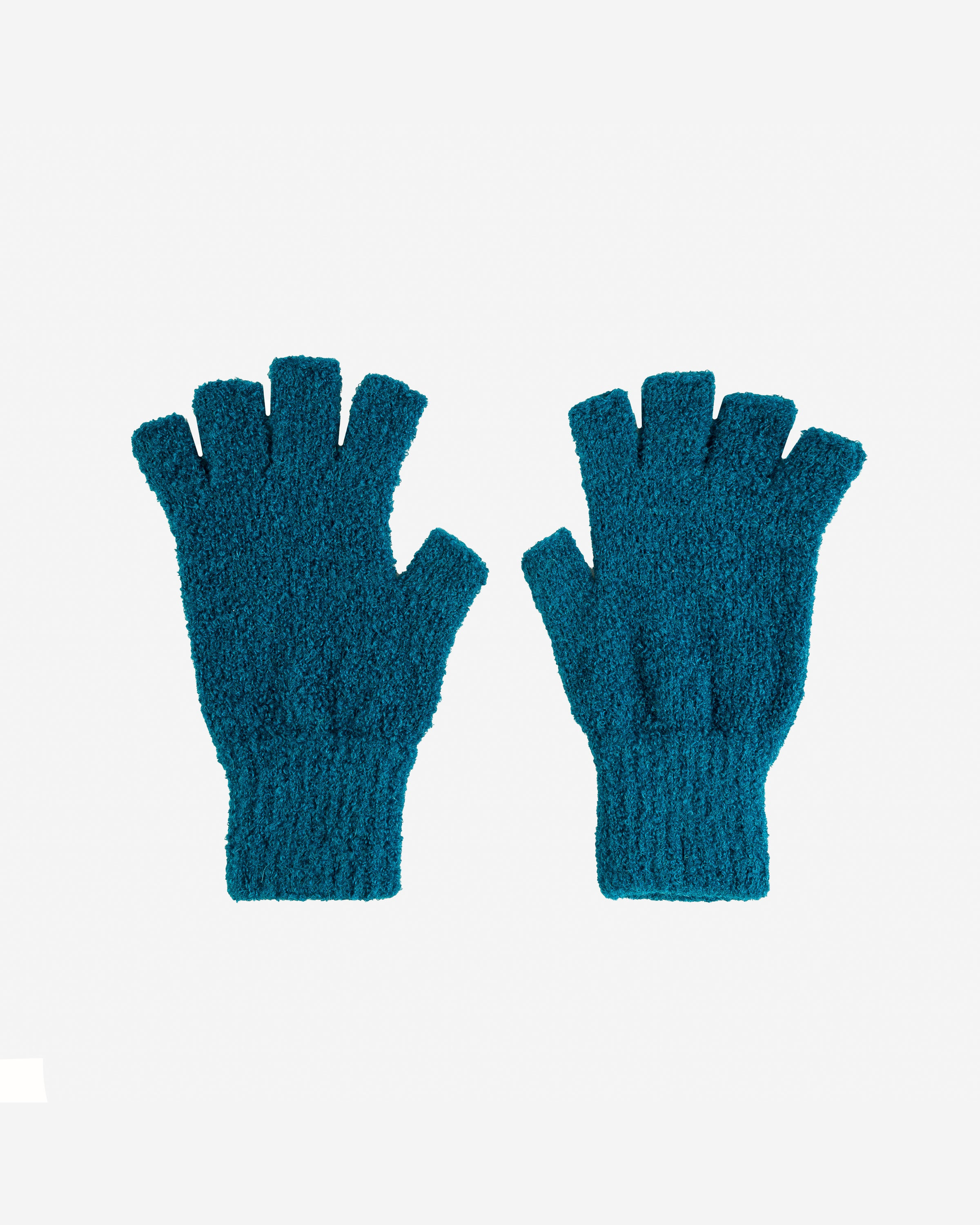 DEC-GLV-TUR Decka Fingerless Gloves - Turquoise - 2
