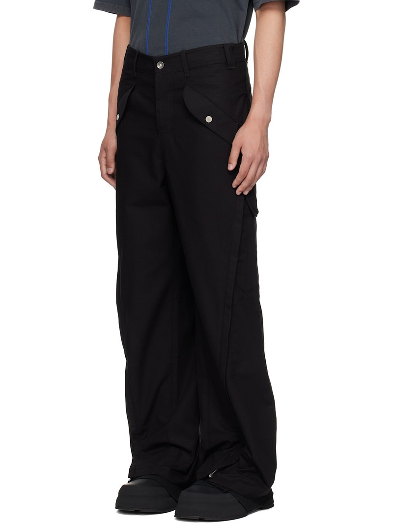 FFFPOSTALSERVICE Black 3-Way Zip Cargo Pants outlook