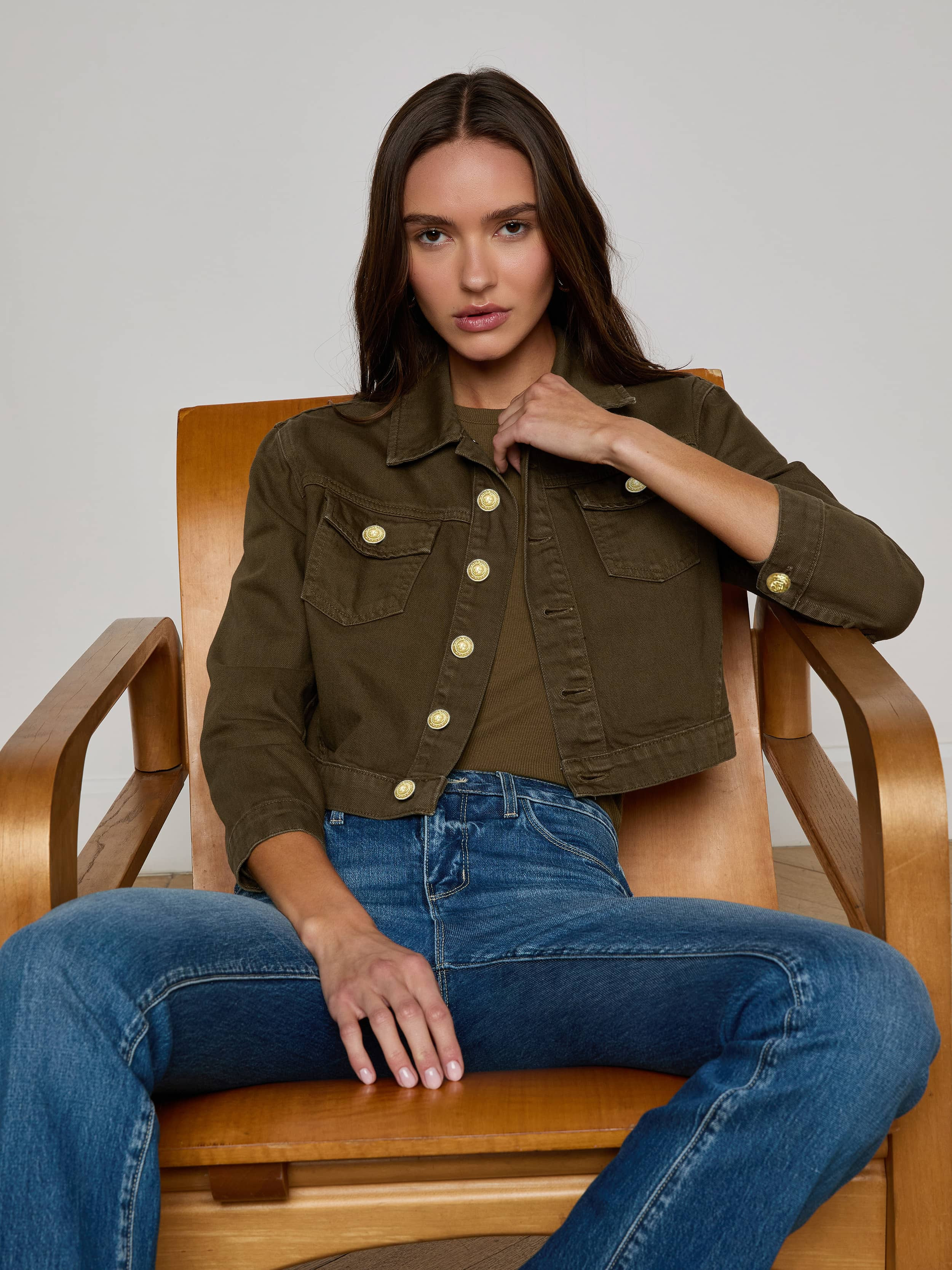 Koda Cropped Denim Jacket - 5