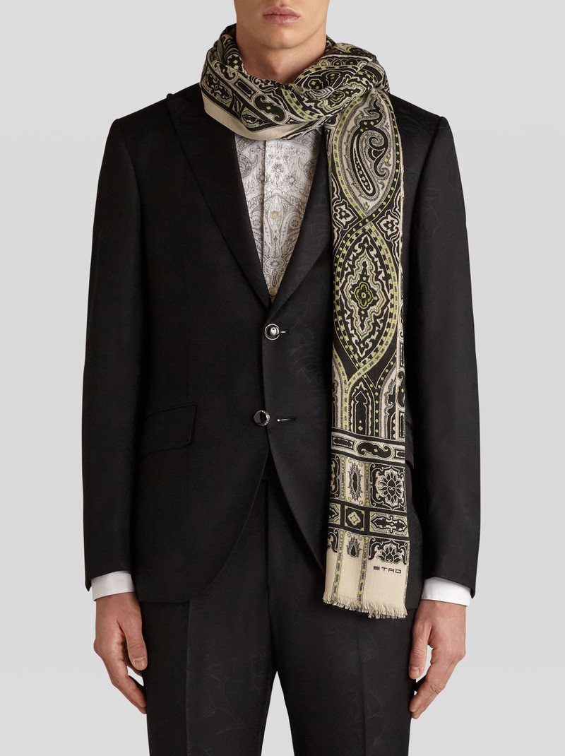 Etro WOOL AND SILK PAISLEY SCARF outlook