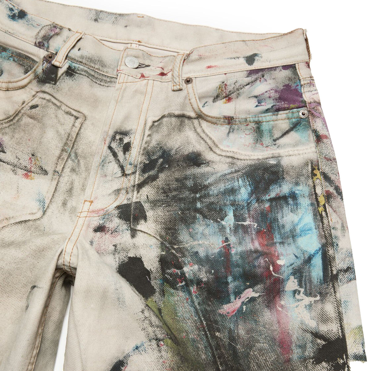 BAGGY FIT JEANS 1981 (WHITE/MULTICOLOR) - 3